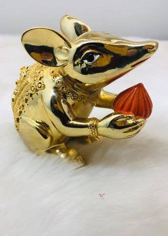 LED MUSHAK (Pack of 2) with Free Plastic Box and Colour Changing LED Dome for Ganpati Decorations