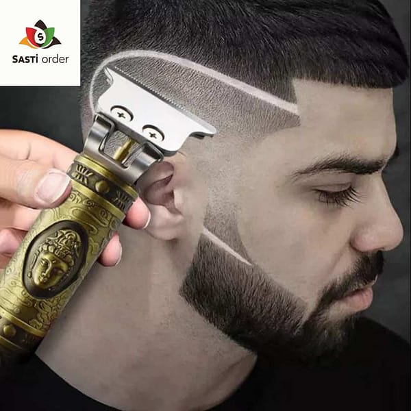 Electric Hair Clippers Trimmer with adjustable stainless steel blades and ergonomic design.