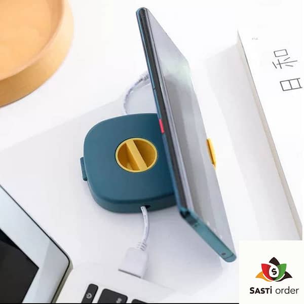 Earphone Rotatable Cable Case in vibrant colors, showcasing its 360-degree rotatable design for easy cable organization and storage