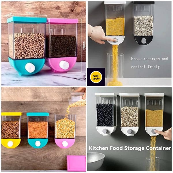 One push storage container with a convenient one-push opening mechanism, designed for easy access and versatile storage of various items.