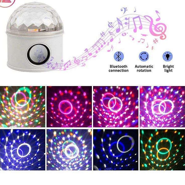 RGB Color Changing Party LED Bulbs displaying a vibrant array of colors.