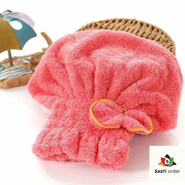 "Women’s Magic Microfiber Shower Towel in vibrant colors, showcasing its soft texture and quick-drying capabilities."