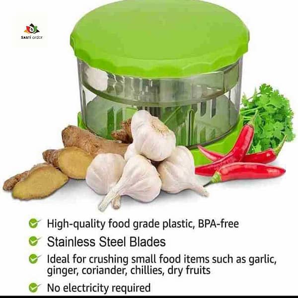 "Fancy dry fruit and vegetable multi crusher, a versatile kitchen tool for crushing and grinding ingredients."
