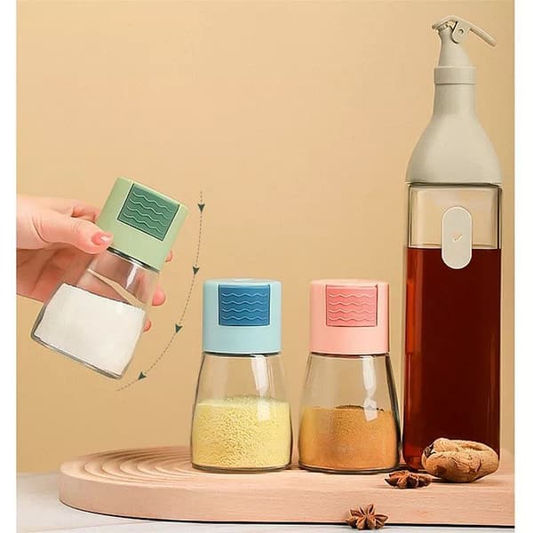 Salt Dispenser Glass Bottle