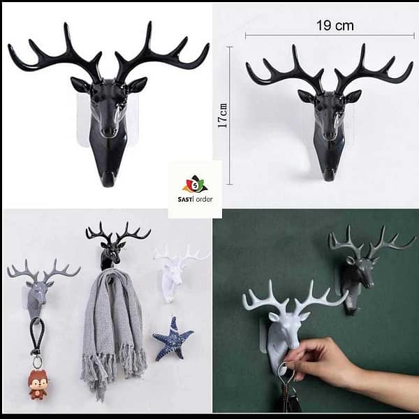 Dear Head Hanger designed for hanging keys and accessories, featuring a playful head design.