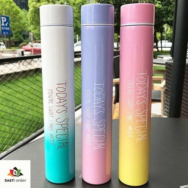 Stainless steel thermal bottle by Wincy Casa, 24cm, designed for hot and cold beverages