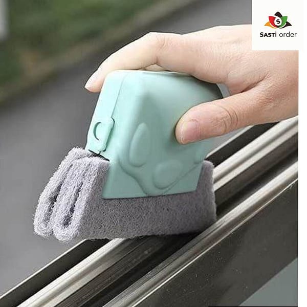 Window sliding brush designed for easy cleaning of glass surfaces with a sliding mechanism.