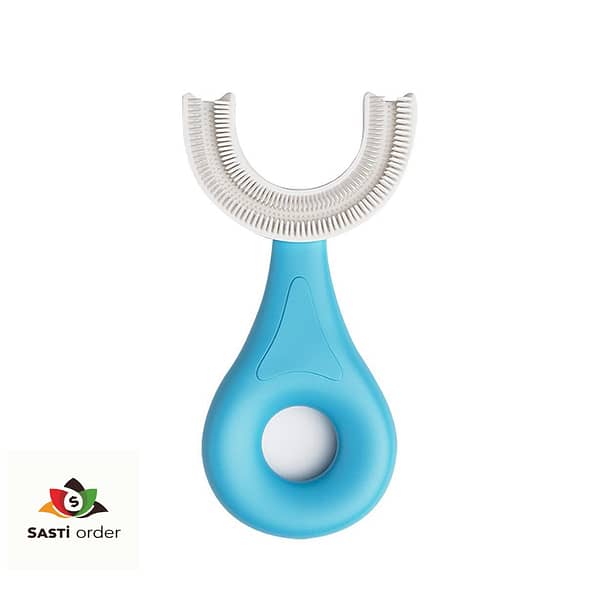 "U-Shape Teeth Brush with soft silicone bristles for 360-degree cleaning, ideal for gentle and effective oral care for children and adults."