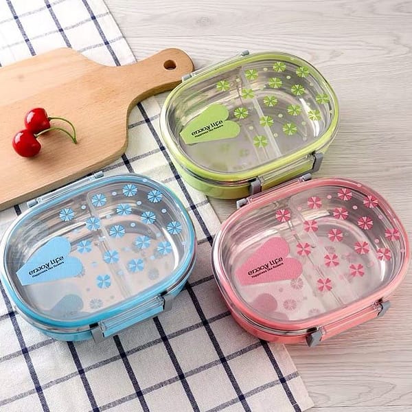 Plastic double wall lunch box