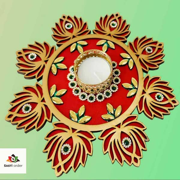 8 inches Lotus plate Diya 🪔